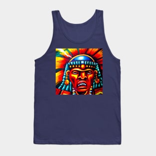 Aztec Warrior Colorful Tank Top